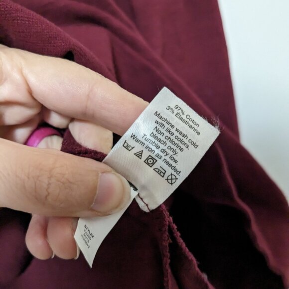 *3/$10* J. Crew Factory Jumper Dress Burgundy Size XXS - Picture 5 of 6